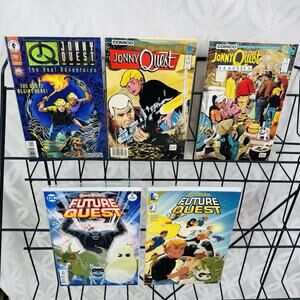 Jonny Quest 1 Newsstand, Future Quest 1-2 Real Adventure 1 Lot Comico Copper Age